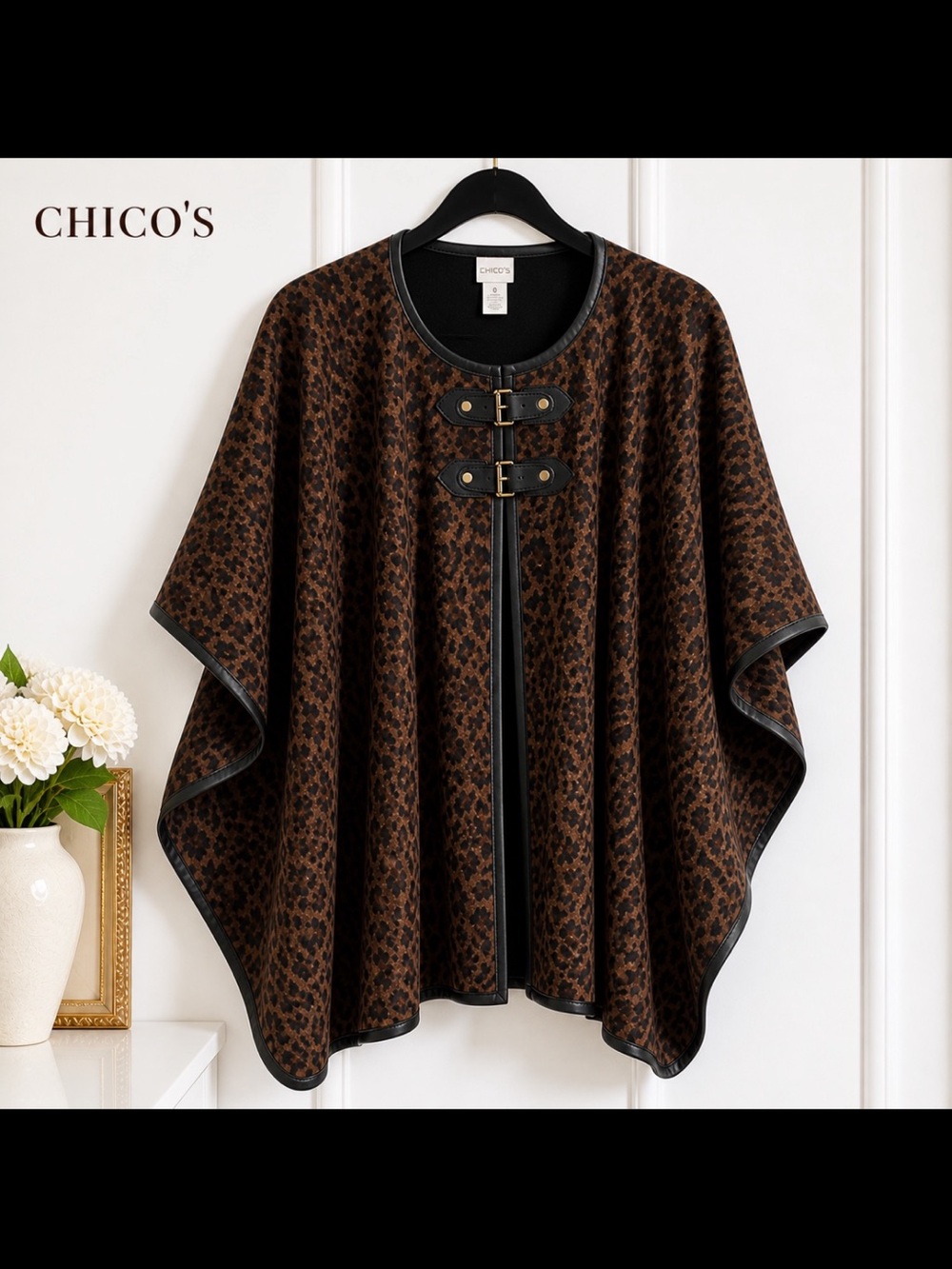 Animal Print Pancho